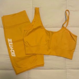 Bo+Tee Yellow Workout Set